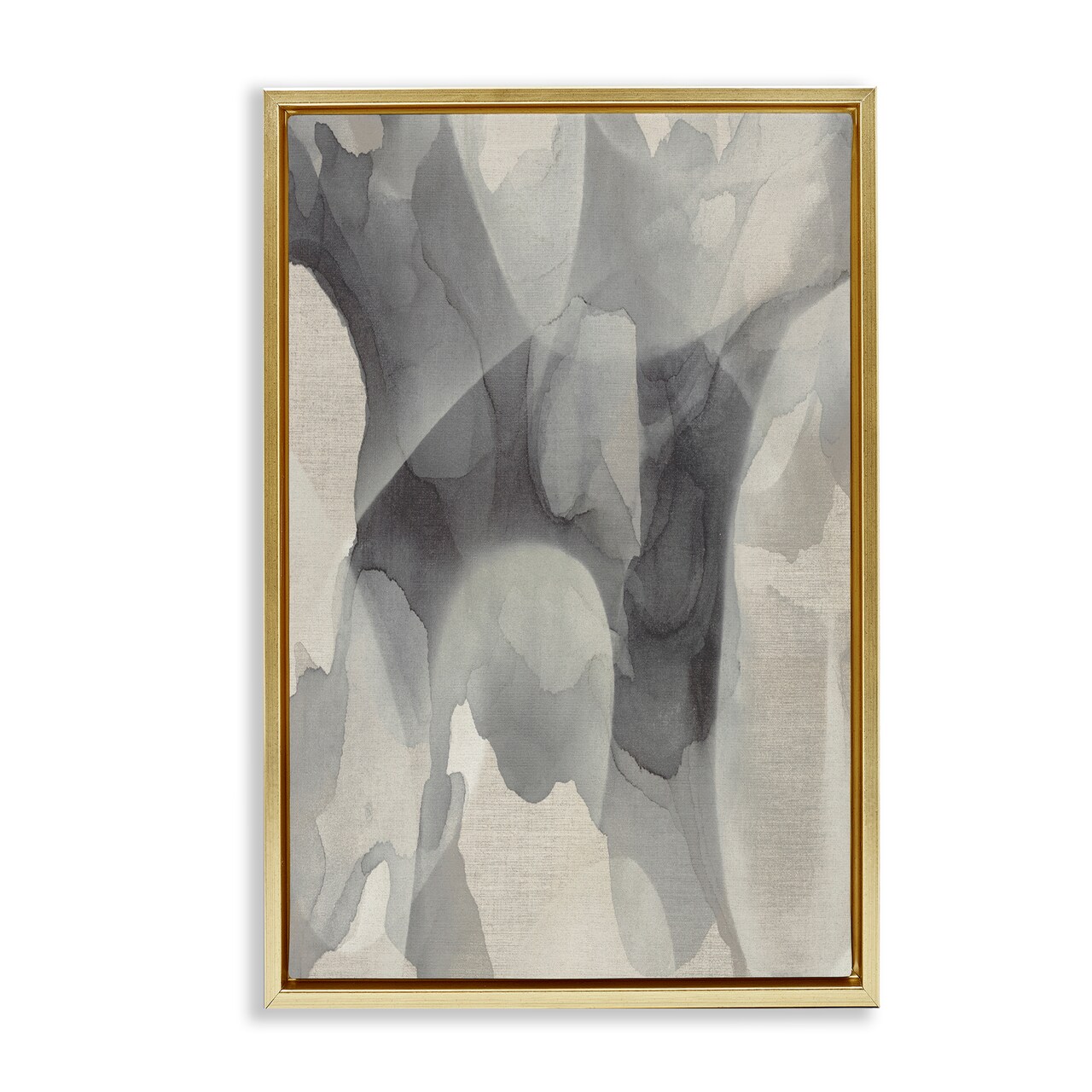 Stupell Industries Monochrome Watery Drips Floating Frame, design by Kippi Leonard
